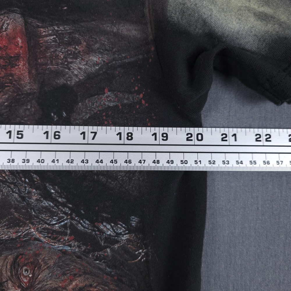 The Walking‎ Dead Shirt Mens Large Black Short Sleeve Walkers AOP Horror AMC - Picture 8 of 11
